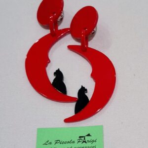 Marion Godart Orecchini Luna e Gatto