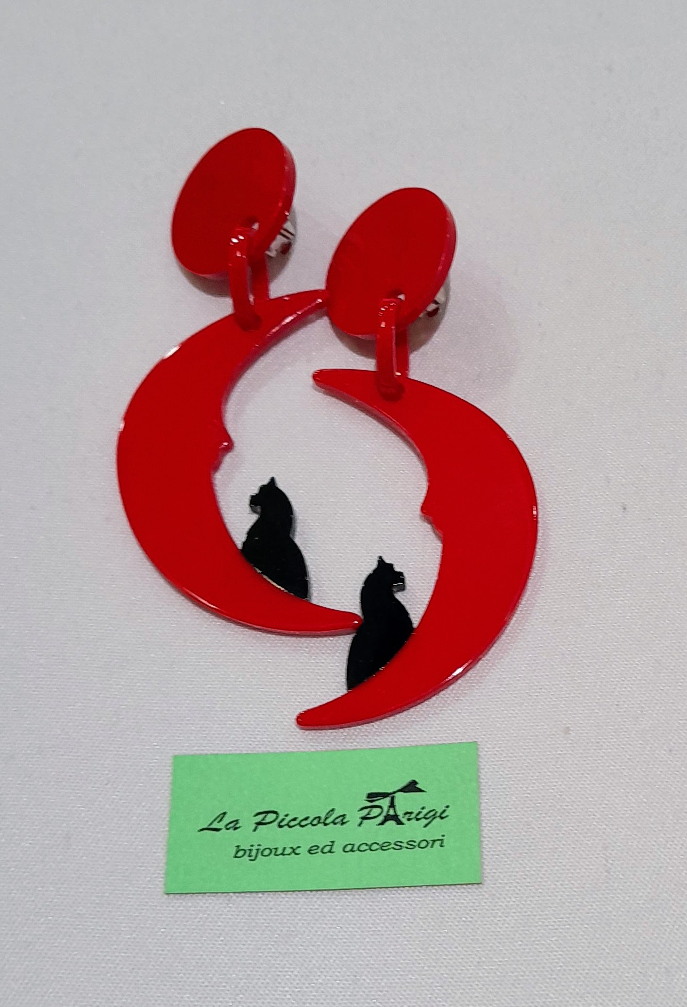 Marion Godart Orecchini Luna e Gatto