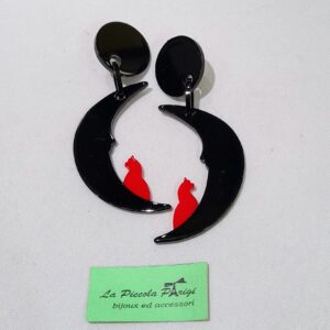 Marion Godart Orecchini Luna e Gatto